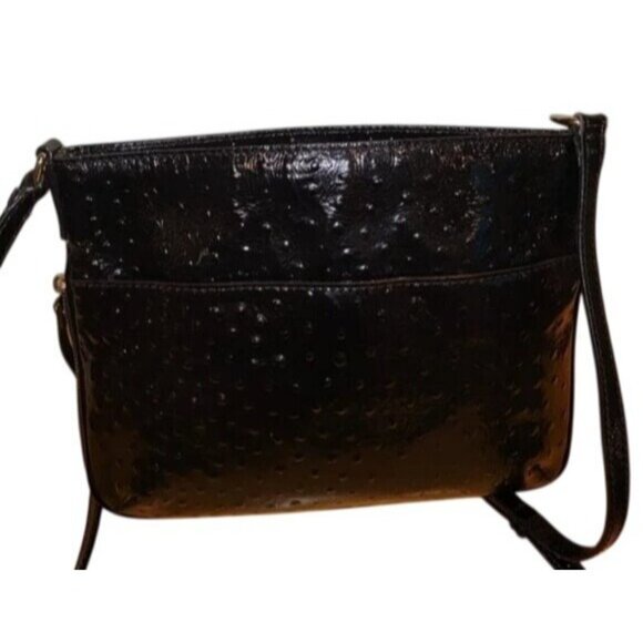 Kate spade Italian patent ostrich embossed leather crossbody tote with wallet - Picture 3 of 4